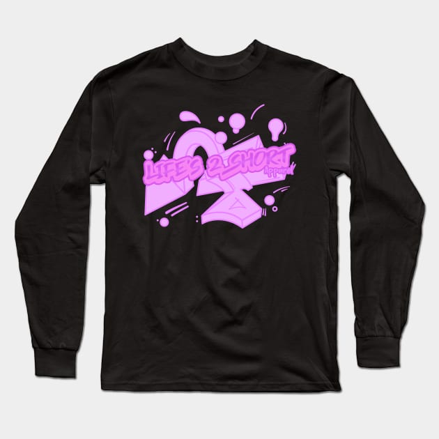 Bubble gum graffiti Long Sleeve T-Shirt by Life's 2 Short 